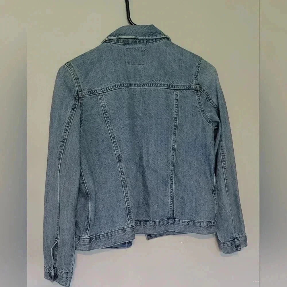OshKosh B'gosh Classic 100% Cotton Trucker Blue denim Jean Jacket 14/14A - Picture 6 of 8
